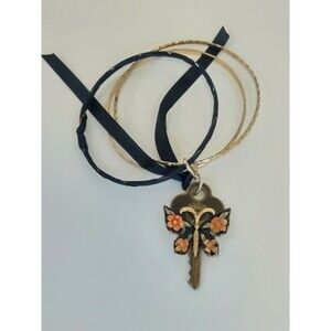 Handmade One Of A Kind Vintage Porcelain Inlay Jewelry Embellished Vintage...